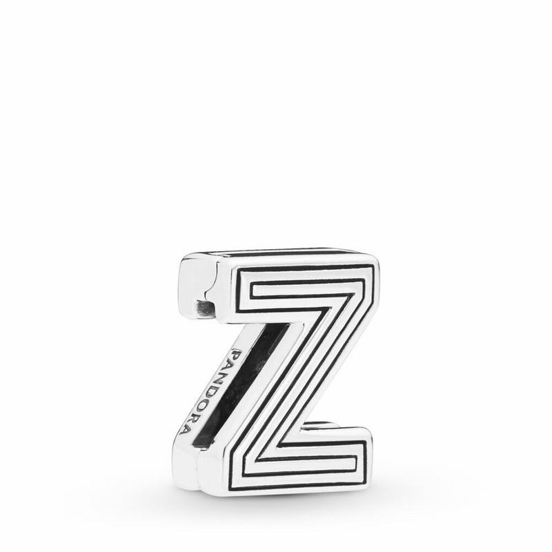 Pandora Reflexions™ Letter Z Clip Charm - Sterling Silver/Silicone - Canada | HI1766LU